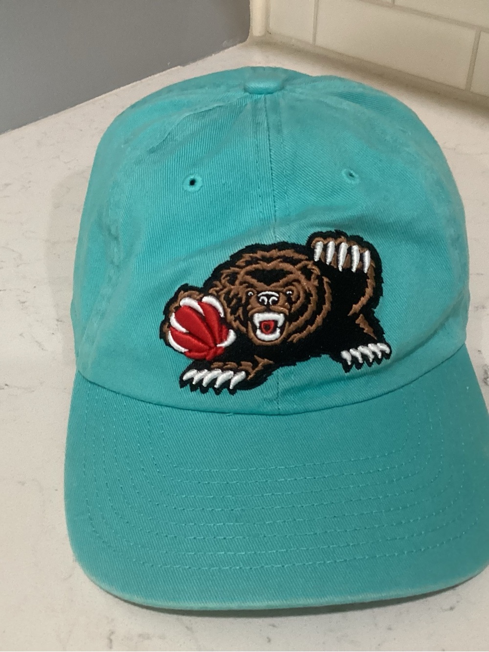 Mitchell & Ness Teal Kids Bear Baseball Cap